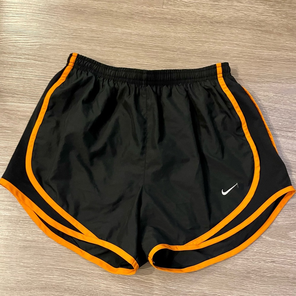 Black/Orange Nike Running Shorts